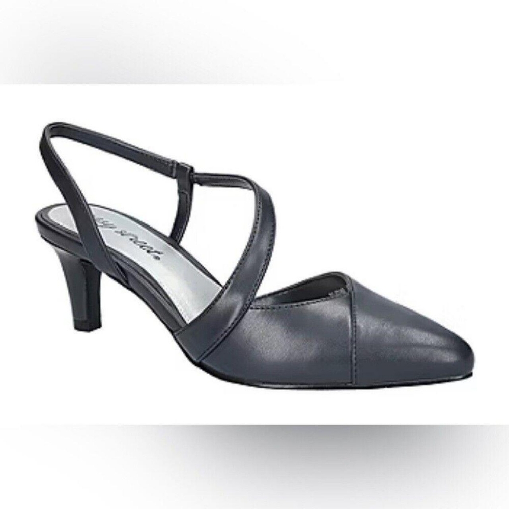 Easy Street Women's Blue Pointed Toe Stiletto Heels